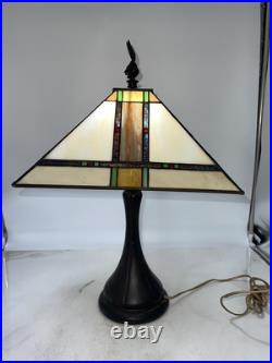Vintage Warner Bros Sylvester & Tweety Bird Looney Tunes Stained Glass Lamp Rare