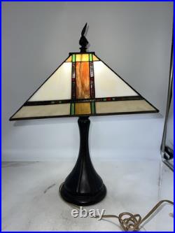Vintage Warner Bros Sylvester & Tweety Bird Looney Tunes Stained Glass Lamp Rare