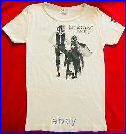 Vintage Warner Brothers Promo Rare Fleetwood Mac Rumours T-Shirt Off-White