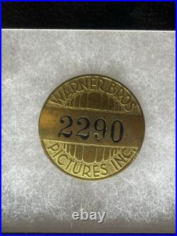 Vintage Warner Brothers Studio Employee Metal Badge #2290 1920's or 30's Rare Vintage Warner Brothers Studio Employee Metal Badge #2290 1920's or 30's Rare