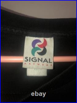 Vintage Wile E Coyote & Road Runner Warner Bros AOP Shadow Shirt Sz M RARE 1995