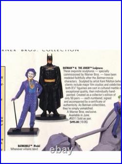 Vtg 1989 Movie Batman & Joker Statue Warner Bros Kent Melton Jack Nicholson RARE