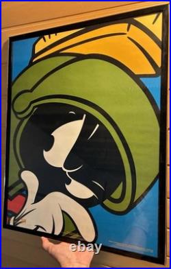 Vtg 1993 Marvin The Martian OSP Publishing Poster #82193 Warner Bros Framed Rare