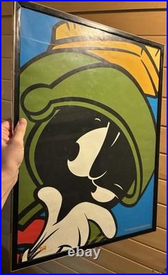 Vtg 1993 Marvin The Martian OSP Publishing Poster #82193 Warner Bros Framed Rare