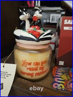 Vtg 2000 Warner Bros. Looney Tunes Pepe Le Pew and Penelope Wax Candle Rare New