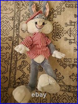 Vtg 32 Jumbo RARE 24k Bugs Bunny Plush Stuffed Warner Bros Looney Tunes 1990's Vtg 32 Jumbo RARE 24k Bugs Bunny Plush Stuffed Warner Bros Looney Tunes 1990's