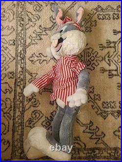 Vtg 32 Jumbo RARE 24k Bugs Bunny Plush Stuffed Warner Bros Looney Tunes 1990's Vtg 32 Jumbo RARE 24k Bugs Bunny Plush Stuffed Warner Bros Looney Tunes 1990's