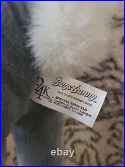Vtg 32 Jumbo RARE 24k Bugs Bunny Plush Stuffed Warner Bros Looney Tunes 1990's Vtg 32 Jumbo RARE 24k Bugs Bunny Plush Stuffed Warner Bros Looney Tunes 1990's