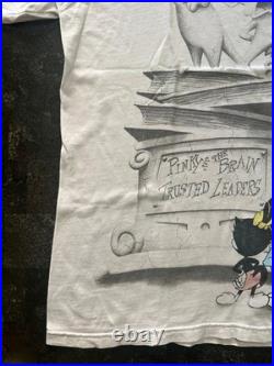 Vtg Animaniacs Pinky & The Brain Shirt Mens Size XL Warner Bros 1994 Rare HTF