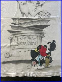 Vtg Animaniacs Pinky & The Brain Shirt Mens Size XL Warner Bros 1994 Rare HTF