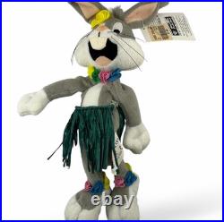Vtg Warner Bros Bugs Bunny Hula Skirt Plush withPlastic Tag RARE Collectible