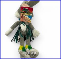 Vtg Warner Bros Bugs Bunny Hula Skirt Plush withPlastic Tag RARE Collectible