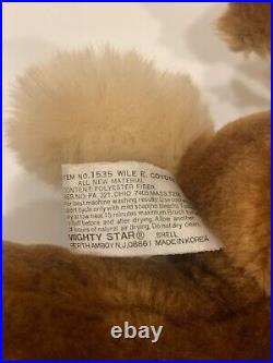 Vtg. Warner Bros Characters Wile E. Coyote #1535 Plush Stuff Animal 1990 RARE Vtg. Warner Bros Characters Wile E. Coyote #1535 Plush Stuff Animal 1990 RARE