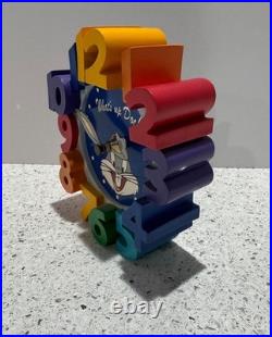 WARNER BROS Looney Tunes BUGS BUNNY 3D Sculpture FIGURINE Clock 1999 VERY RARE WARNER BROS Looney Tunes BUGS BUNNY 3D Sculpture FIGURINE Clock 1999 VERY RARE
