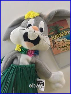 WARNER BROS. STORE BUGS BUNNY HULA SKIRT PLUSH withPlastic Tag RARE COLLECTIBLE WARNER BROS. STORE BUGS BUNNY HULA SKIRT PLUSH withPlastic Tag RARE COLLECTIBLE
