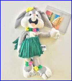WARNER BROS. STORE BUGS BUNNY HULA SKIRT PLUSH withPlastic Tag RARE COLLECTIBLE WARNER BROS. STORE BUGS BUNNY HULA SKIRT PLUSH withPlastic Tag RARE COLLECTIBLE