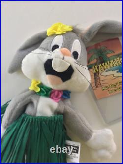 WARNER BROS. STORE BUGS BUNNY HULA SKIRT PLUSH withPlastic Tag RARE COLLECTIBLE WARNER BROS. STORE BUGS BUNNY HULA SKIRT PLUSH withPlastic Tag RARE COLLECTIBLE