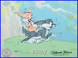 Warner Bros. Bucks Bunny Original Animation Cel Limited Rare Disney to Get