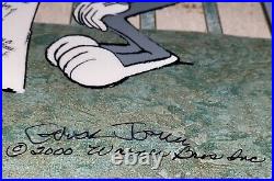 Warner Bros Bugs Bunny 60th Birthday Cel Carrot Cake Signed Chuck Jones Rare Art