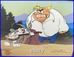 Warner Bros Bugs Bunny Cel High Strung Signed Chuck Jones Rare Animation