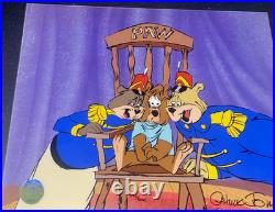 Warner Bros Cel Bear For Punishment Chuck Jones Signed Rare Animation