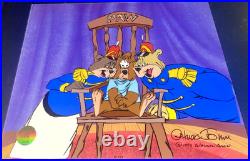 Warner Bros Cel Bear For Punishment Chuck Jones Signed Rare Animation