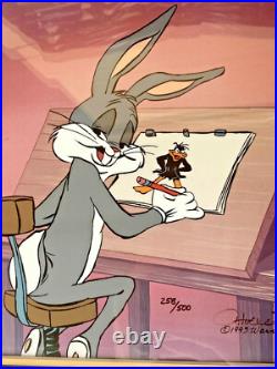 Warner Bros Cel Bugs Bunny Ain't I A Stinker Rare Signed Chuck Jones