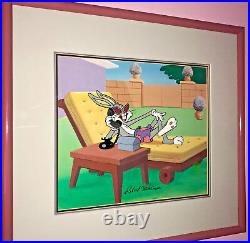 Warner Bros Cel Bugs Bunny Hollywood Hare Rare Animation Art Robert Mckimson