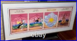 Warner Bros Cel Bugs Bunny Kaboom Virgil Ross Signed Rare with Promo Ads