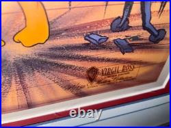 Warner Bros Cel Bugs Bunny Kaboom Virgil Ross Signed Rare with Promo Ads