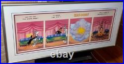 Warner Bros Cel Bugs Bunny Kaboom Virgil Ross Signed Rare with Promo Ads