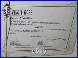 Warner Bros Cel Bugs Bunny Kaboom Virgil Ross Signed Rare with Promo Ads