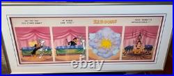 Warner Bros Cel Bugs Bunny Kaboom Virgil Ross Signed Rare with Promo Ads