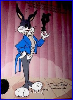Warner Bros Cel Bugs Bunny Pewlitzer Prize Chuck Jones Signed Rare Artist Proof