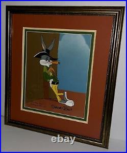 Warner Bros Cel Bugs Bunny Signed Chuck Jones Sheriff Bugs Rare Animation Cell
