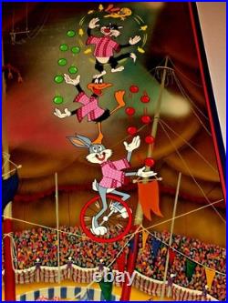 Warner Bros Cel Bugs Bunny Sylvester Tweety Acrobats Signed Friz Freleng Rare