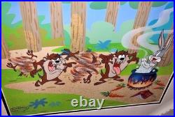 Warner Bros Cel Bugs Bunny Tasmanian Devil Dirty Devil Rare Number 1 HC Edition