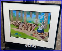 Warner Bros Cel Bugs Bunny Tasmanian Devil Dirty Devil Rare Number 1 HC Edition