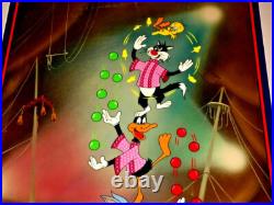 Warner Bros Cel Bugs Sylvester Tweety Acrobats Signed Friz Freleng Rare Warner Bros Cel Bugs Sylvester Tweety Acrobats Signed Friz Freleng Rare