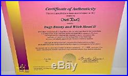 Warner Bros Cel Chuck Jones Signed Bugs Bunny Witch Hazel II Rare Number 1 Cell