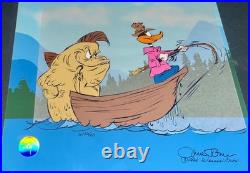 Warner Bros Cel Daffy Duck Artist Proof Fish Tale Chuck Jones Signed Rare