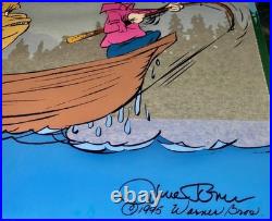 Warner Bros Cel Daffy Duck Artist Proof Fish Tale Chuck Jones Signed Rare