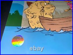 Warner Bros Cel Daffy Duck Artist Proof Fish Tale Chuck Jones Signed Rare