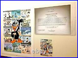 Warner Bros Cel Daffy Duck Lobby Card Rare Number 1 Edition Animation Cell