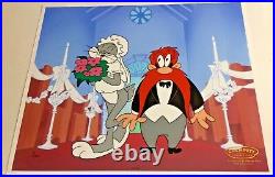 Warner Bros Cel For Better Or For Worse Bugs Bunny Yosemite Sam Rare Number 1