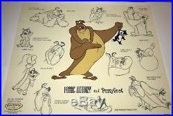 Warner Bros Cel Marc Antony and Pussyfoot Model Sheet Rare Edition Number 1 Cell