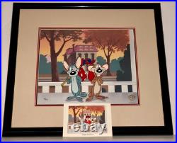 Warner Bros Cel Mouse Wreckers Hubie Bertle Rare Looney Tunes Cell + Promo Card Warner Bros Cel Mouse Wreckers Hubie Bertle Rare Looney Tunes Cell + Promo Card