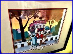 Warner Bros Cel Mouse Wreckers Hubie Bertle Rare Looney Tunes Cell + Promo Card Warner Bros Cel Mouse Wreckers Hubie Bertle Rare Looney Tunes Cell + Promo Card
