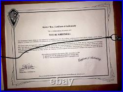 Warner Bros Cel Mouse Wreckers Hubie Bertle Rare Looney Tunes Cell + Promo Card Warner Bros Cel Mouse Wreckers Hubie Bertle Rare Looney Tunes Cell + Promo Card