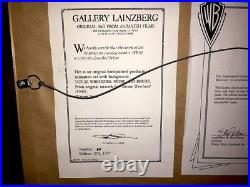 Warner Bros Cel Mouse Wreckers Hubie Bertle Rare Looney Tunes Cell + Promo Card Warner Bros Cel Mouse Wreckers Hubie Bertle Rare Looney Tunes Cell + Promo Card